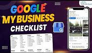 Google My Business Checklist 📃 Tutorial🔥