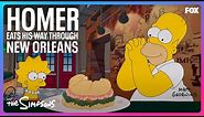 The Simpsons | Homer Eats His Way Through New Orleans