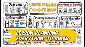 Lesson Planning: Development 101