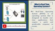 5.Real Time Operating System | Advantages and Disadvantages | Types of Operating System