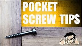 What screws are best for pocket holes?