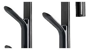 Officemate Double Coat Hooks for Cubicle Panels, Adjustable, Comes in 2 Pack (22009) Black
