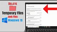Windows 10: How To Delete Temporary Files! [Permanently]