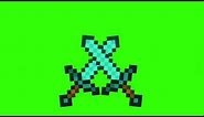 minecraft sword transition green screen 💫🔥