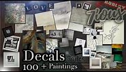 Decals Codes Modern Paintings | Decals Ids | Bloxburg ROBLOX