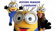Minion mascot costume suiting up and dance. Hi, I'm mascot maker!)