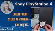 This early PS4 gets stuck at the PS logo and won't boot! Can I Fix It?