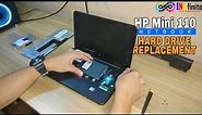 HP Mini 110 Netbook Hard Drive Replacement Full Tutorial | INKfinite