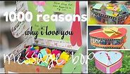 1000 reasons why i love you message box | message box idea | i love you