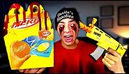 DO NOT ORDER CURSED NERF GUN HAPPY MEAL!! (SCARY)