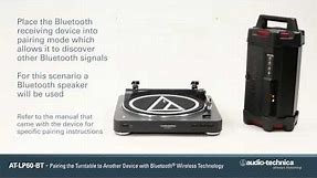 How to Pair the AT-LP60-BT Wireless Turntable to a Bluetooth® Device