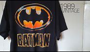 Vintage Batman T-Shirts: 1989 & 1995