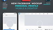 Free Facebook Profile Mockup 2020 - Photoshop Template