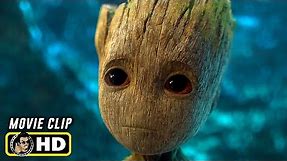 GUARDIANS OF THE GALAXY VOL. 2 (2017) "Don't Push The Button" Movie Clip [HD] Marvel Baby Groot