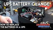 How to replace the batteries in a UPS | replace batteries in uninterruptible power supply