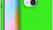 FELONY CASE - iPhone 15 Case - Neon Green Silicone Phone Cover | Liquid Silicone with Anti-Scratch Microfiber Lining, 360° Shockproof Protective Case for Apple iPhone 15