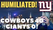 This New York Giants Fan Is COMPLETELY EMBARRASSED & ASHAMED! Dallas 1000 Giants ZERO
