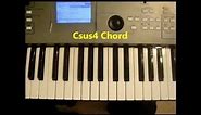 How To Play C Sus4 Chord - C Suspended Fourth On Piano