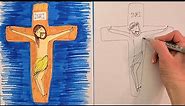 How to draw Jesus dying on the cross to save us from sin @artmakeslifemeri