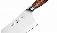TUO Cleaver Knife, Chinese Chef Knife Stainless Steel 7 inch Vegetable Meat Cleaver with Pakkawood Handle, Heavy Duty Blade for Home Kitchen