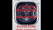 LG Washer Water Pump Replacement (Washer Dryer Combo) WM399HWA