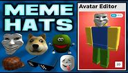 Every MEME HAT Uploaded TO ROBLOX!!