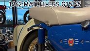 The G15/45 was the final edition of the Matchless vertical twin. Basically it was the G12 650cc motor bored out to the maximum possible and advertised as a “45” as in cubic inches for the North American market. The motor was somewhat fragile and overstressed, so with only 200 machines built it was replaced by the Norton750cc Atlas power unit in later versions of the G15.#matchlessmotorcycle #g15 #1962 #britishmotorcycle #barbermuseum #barbercollection | Barber Vintage Motorsports Museum