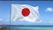 Japan Flag Waving | Japanese Flag Waving | Japan Flag Screen