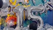 Sweet 9th Birthday Balloon 9th Birthday Decorations Happy 9th Birthday Party Supplies Silver Number 9 Foil Mylar Balloons Latex Balloon Gifts for Girls,Boys,Women,Men