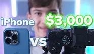 iPhone vs $3,000 sony camera 📸