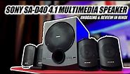 Sony SA-D40 4.1 Multimedia Speaker Unboxing & Review in Hindi | Sony D40 80w 4.1 Home Theater