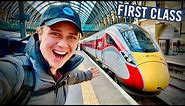 FIRST CLASS on Britain's High Speed Train - The AZUMA