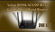 How to Setup Internet DLINK AC1200 Wifi Gigabit Router (DIR-825)