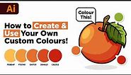 Adobe Illustrator Tutorial - How to Create Custom Colour Palettes