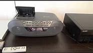 Sony CD Radio Cassette - Corder CFD S07CP
