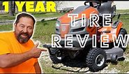 BEST LAWN TRACTOR TIRE for the MONEY, 1 YEAR REVIEW!