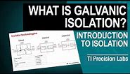 What is Galvanic Isolation?