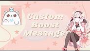 How to setup a custom boost message with mimu | Easy | mswannyy