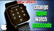 How to change apple watch passcode 2024 | Apple watch lock screen password change