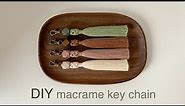 DIY | macrame tassel key chain | 마크라메 태슬 키 체인