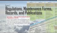 Regulations, Maintenance Forms, Records, and Publications (AMT Handbook FAA-H-8083-30A Audio Ch.2)