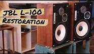 Cosmetic restoration of vintage JBL L-100 Century speaker