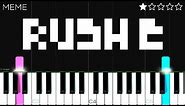 RUSH E - EASY Piano Tutorial