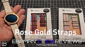 Straps for the Rose Gold Samsung Galaxy Watch from Studio Strap