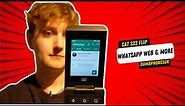 Whatsapp Web On A FLIP PHONE?! External Screen Whatsapp Showcase || CAT S22 Flip Dumbphone
