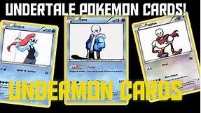 Undertale Characters as pokemon cards!