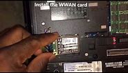 How to install WWAN card on HP 8460p laptop