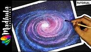 Spiral GALAXY Painting - ACRYLIC Painting Galaxy for BEGINNERS