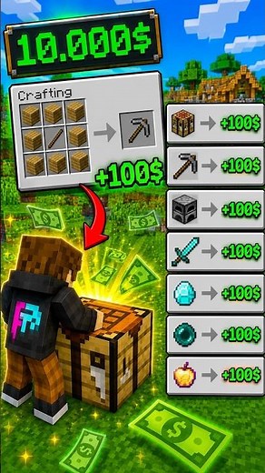 100$ за каждый Крафт в Майнкрафт #minecraft