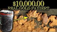 $10,000.00 GOLD BUCKET OF PAYDIRT (The Most Expensive Ever!)